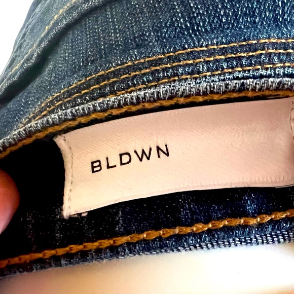 BLDWN mens denim in size 31x32 excellent condition darker wash indigo - Picture 2 of 7